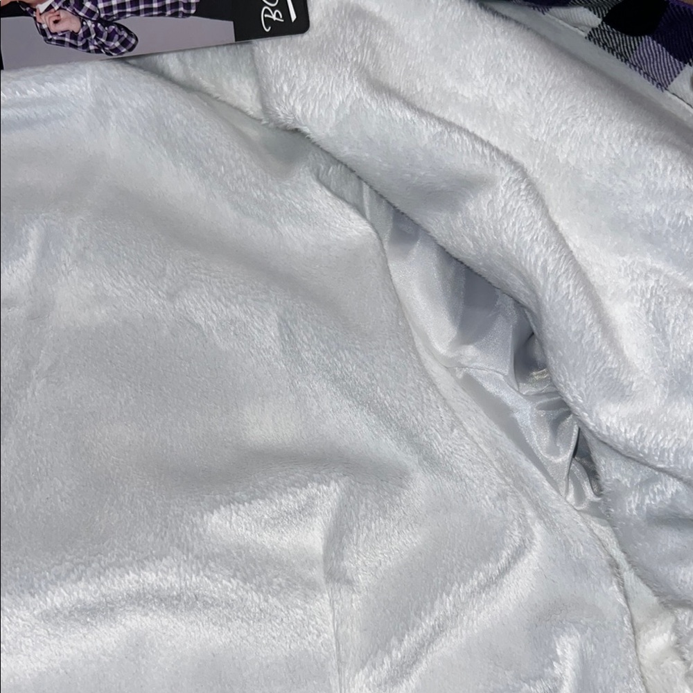 NWT - BC Clothing Casual Purple and Black Button Down Shirt - Picture 9 of 13